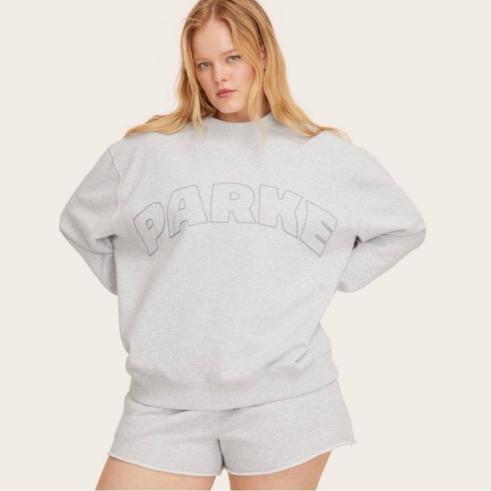 PARKE X TARGET Grey Blue Women’s Mockneck Pullover 1x/2x